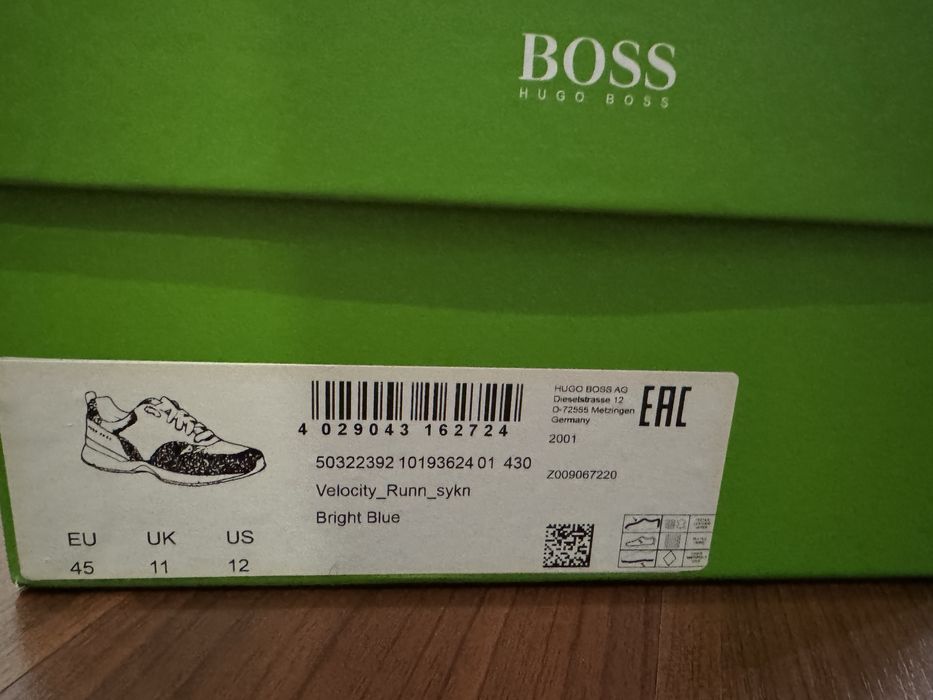Кроссовки Кроссівки Hugo Boss оригінал 45 розмір