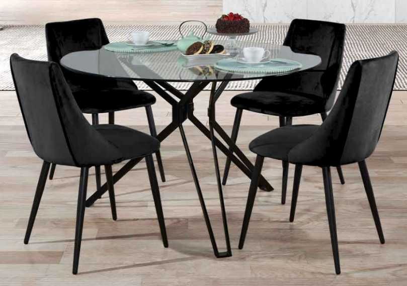 Mesa de Vidro Redonda Ø110