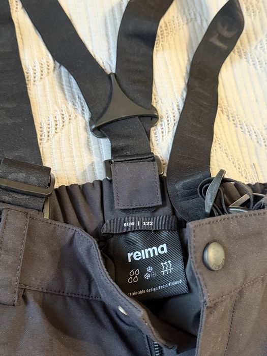 Дитячі лижні штани Reima колір чорний 122 см., 7 років