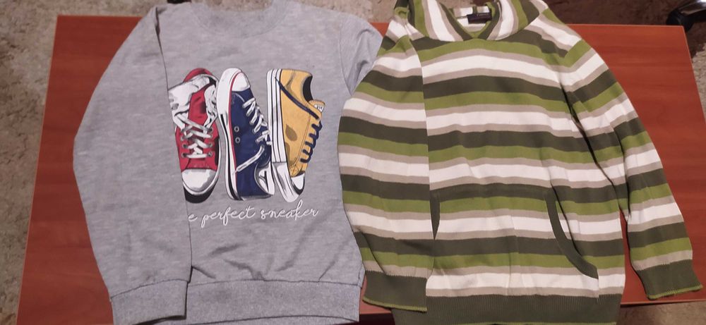 пакет речей кофти, светри, водолазки, джинси р.110-128