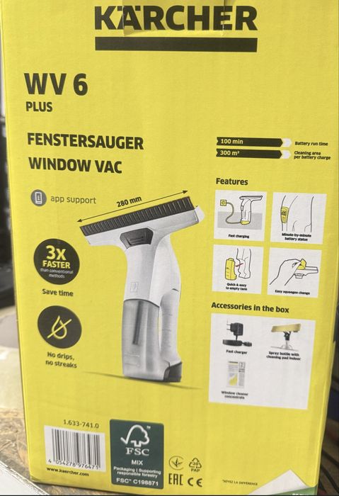 віконний пилосос Karcher WV 6 Plus