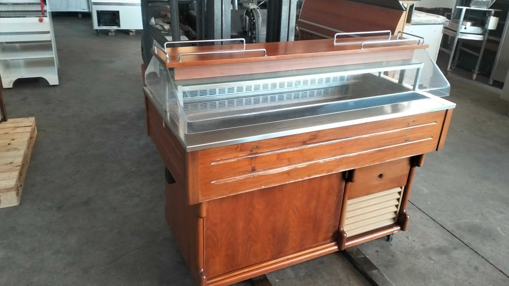 Vitrine de peixe refrigerada