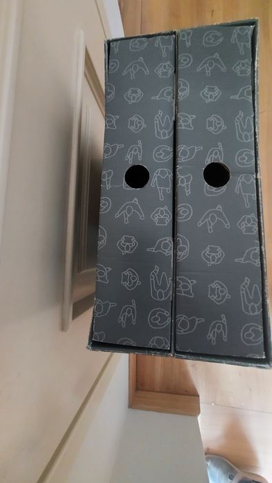 Komoda tekturowa popiel Ikea, dwie szufladki