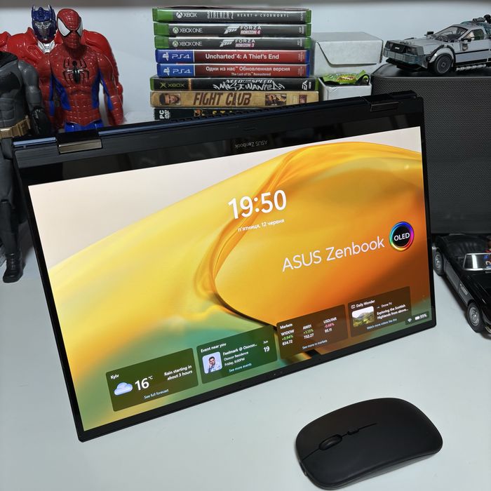 Ноутбук 2в1 Asus ZenBook Q539ZD 15.6" Touch 120Hz OLED i7-12700H RTX Arc 4Gb 16/1024Gb