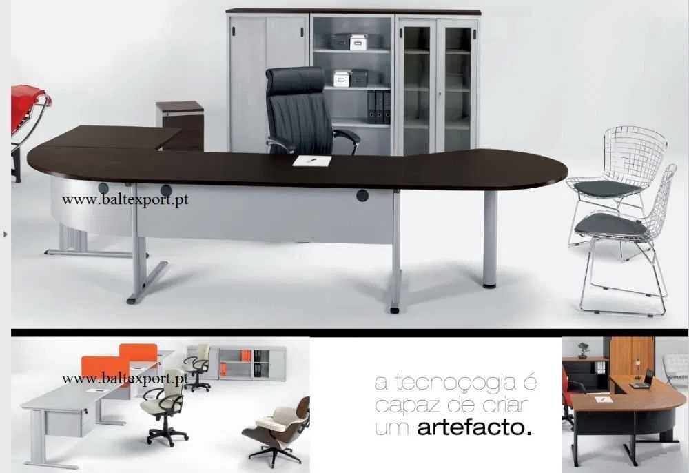 Secretaria de Escritorio Reta 1400x800x750 mm Tampo Melamina