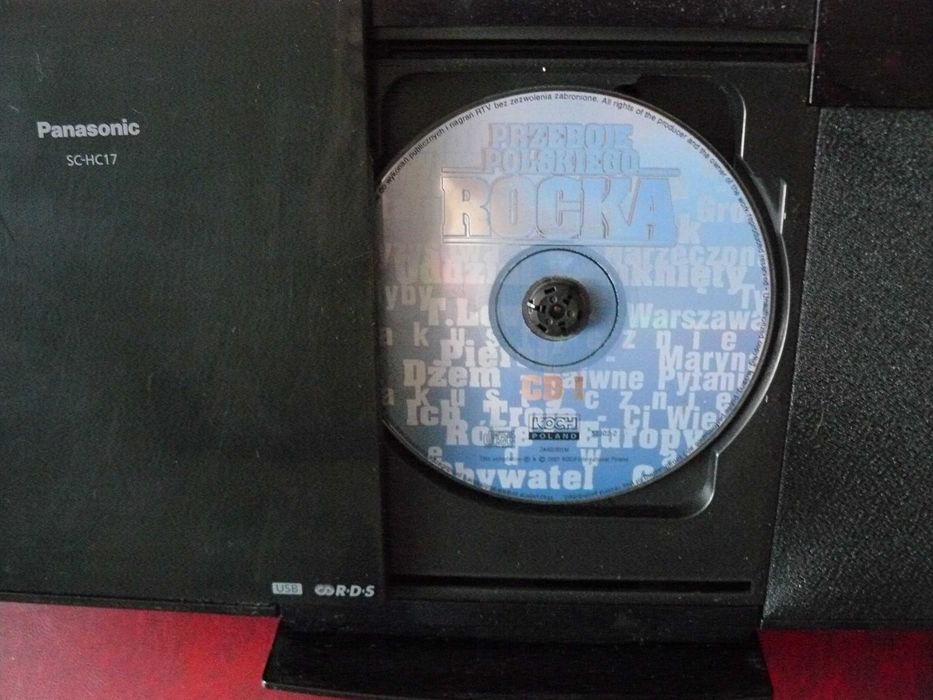 Wieża Panasonic z CD Usb radio z RDS głośniki wbudowane