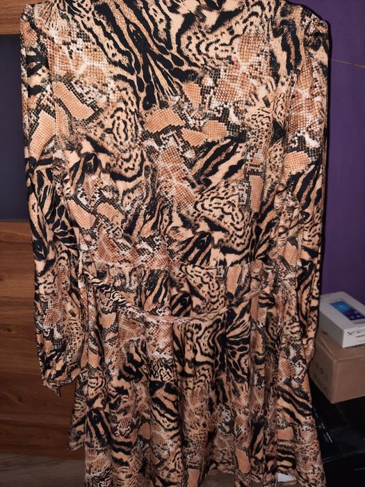 Sukienka damska zebra panterka s novum