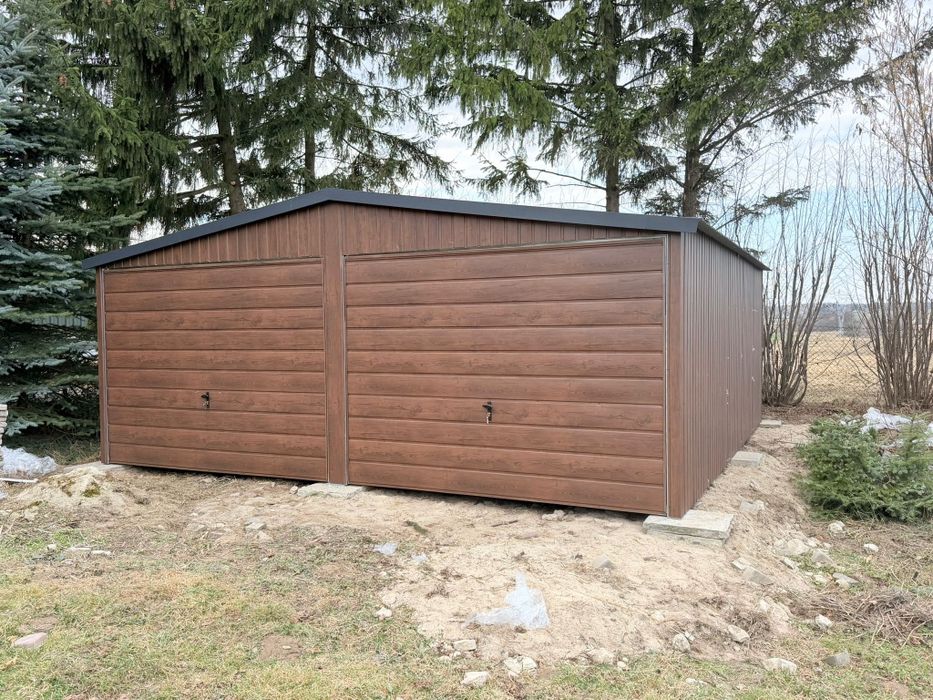 Garaż 6x6 orzech mat