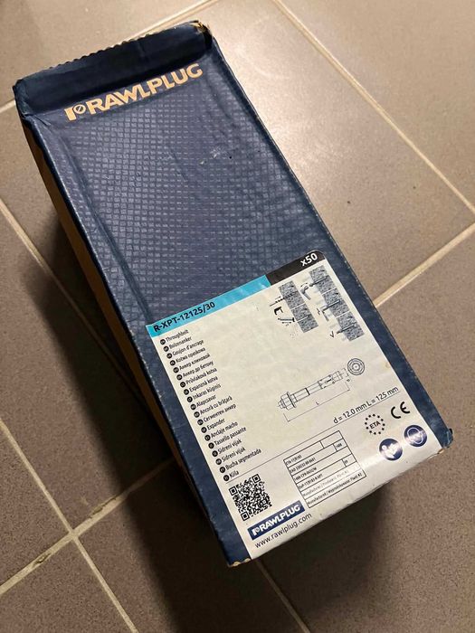 Rawlplug R-XPT kotwy do betonu – 300 szt. NOWE – M10x130 i M12x125