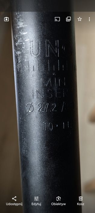 Sztyca do siodełka Uno