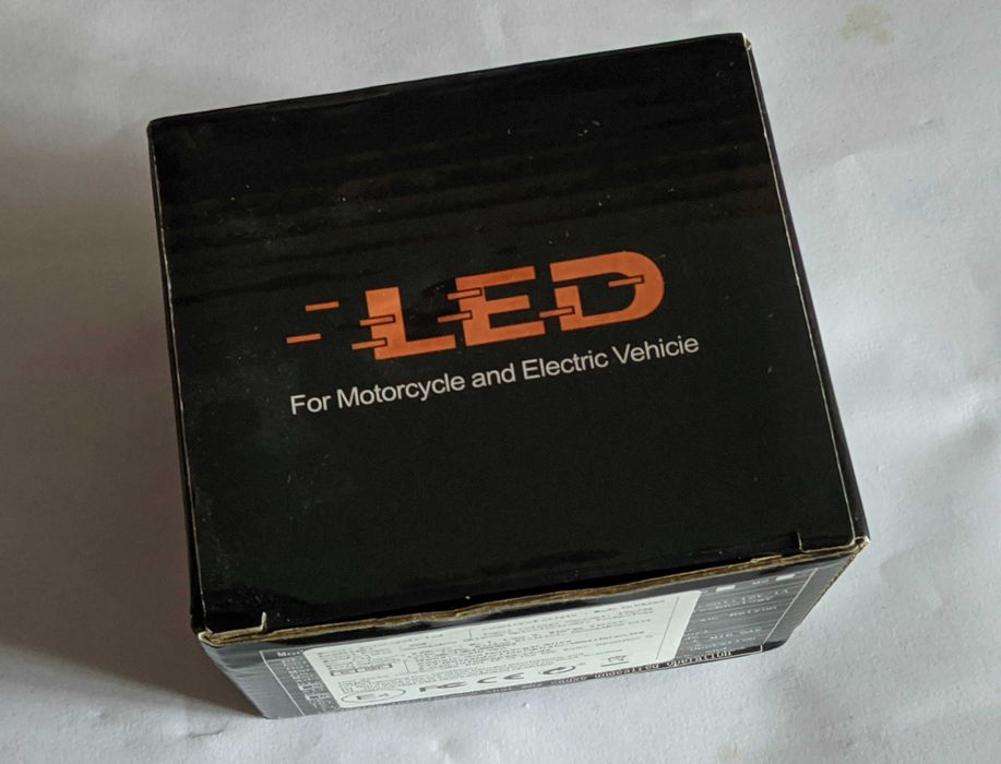 Міні фара LED вело/мото 12V колір Білий/Жовтий