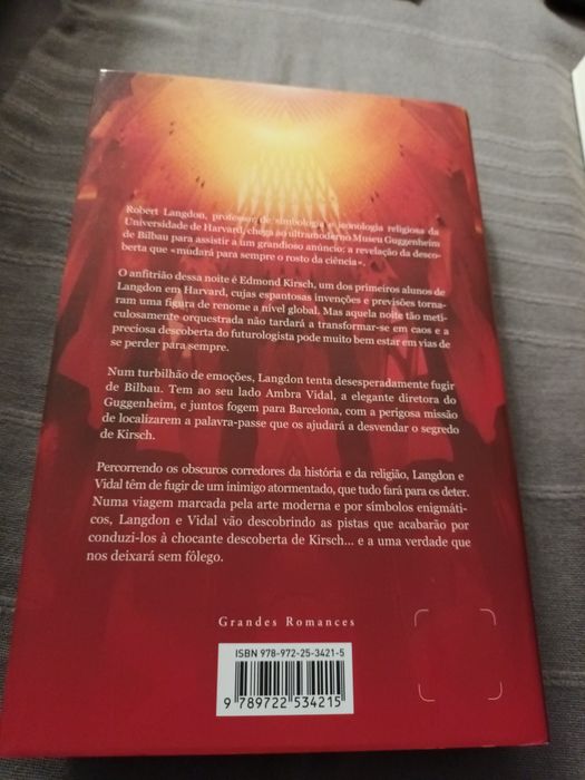 Livro Origem Dan Brown novo