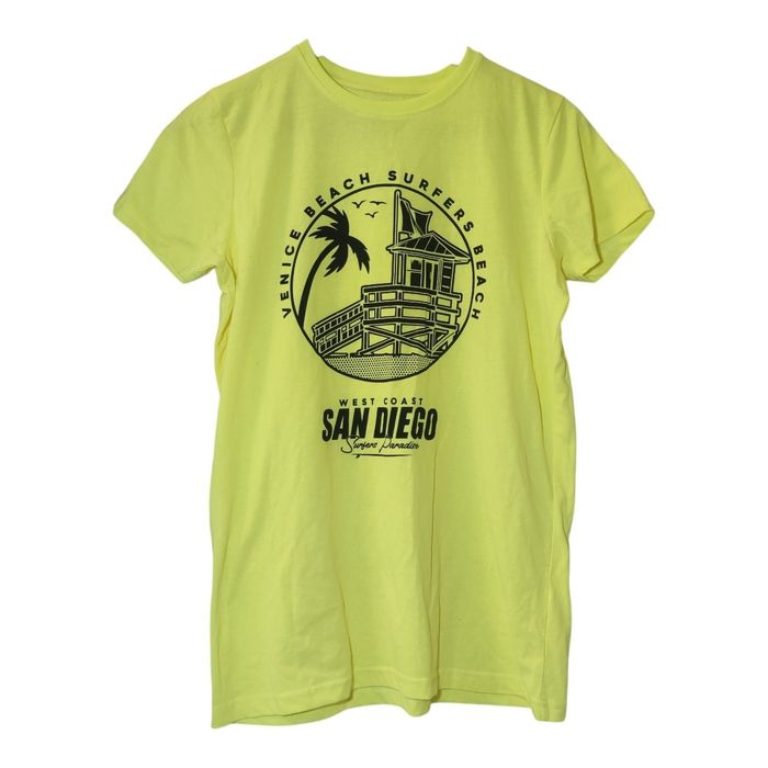Zółty t-shirt San Diego XS/S/M unisex