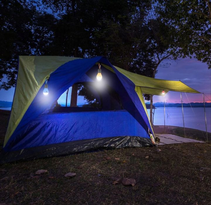 Lampki Kempingowe  biwakowe  led latsrki  do  namiotu  karabińczyk 5 szt