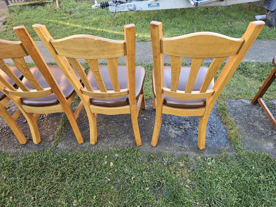 Крісло дерев'яне шкіряне масив дуб