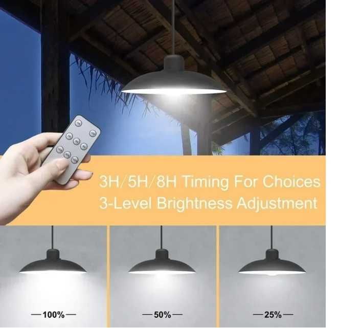 Sistema de iluminação com Painel solar e comando