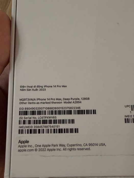 Iphone 14 pro max 128 gb