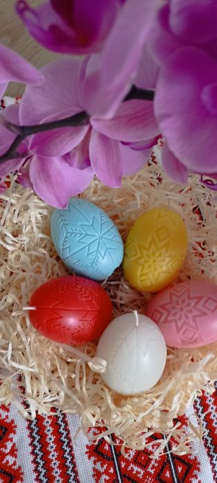 Свічки Великодні, Пасхальні. Свічки писанки