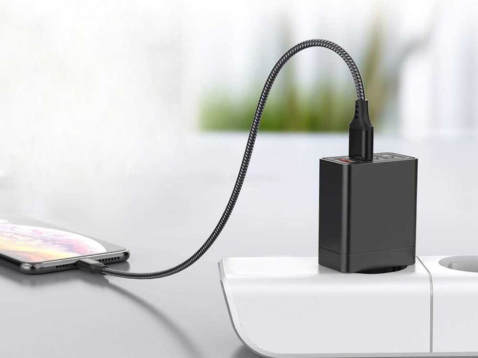 Ładowarka sieciowa szybka 4x usb quick charge 3.0 czarna