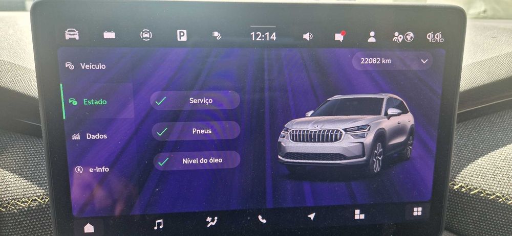Skoda Kodiaq PHEV Plug In Como novo - Excelente estado, Teto abrir, vidro térmico, pneu suplente, cortinas nos vidros, aquecimento de bancos