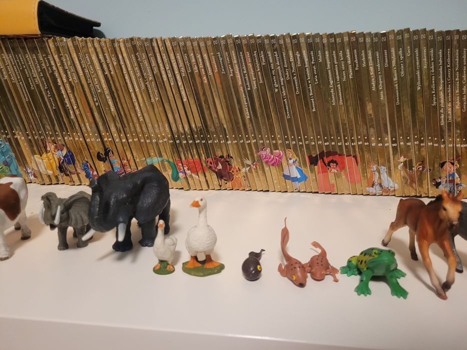 Zestaw figurek. Figurki zwierząt, również Schleich