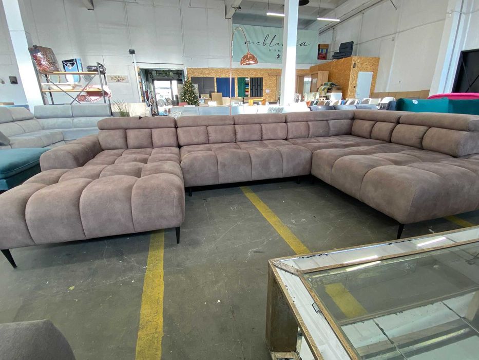 Narożnik Plaza XL brązowy Salvador