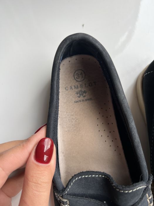 Мокасини/лофери дитячі. Camelot, Іспанія. Шкіра.