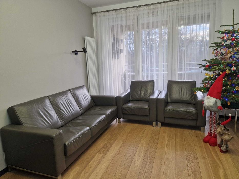 Sofa 3os. + 2 fotele Kler, skóra