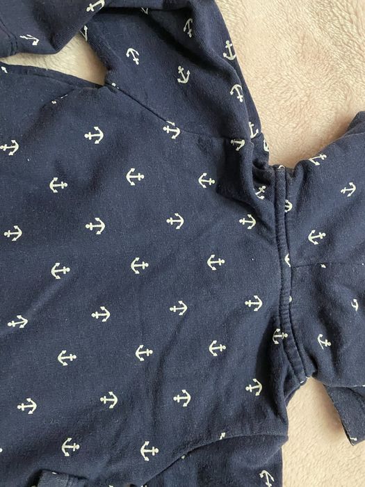 Bluza w kotwice rozkloszowana, rozm. 74