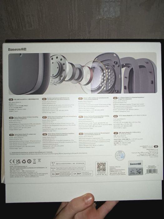 Накладні навушники Baseus Bowie H1 Gray