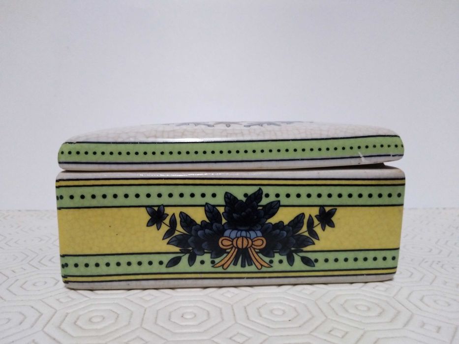 Caixa/Guarda Joias Floral Rectangular
