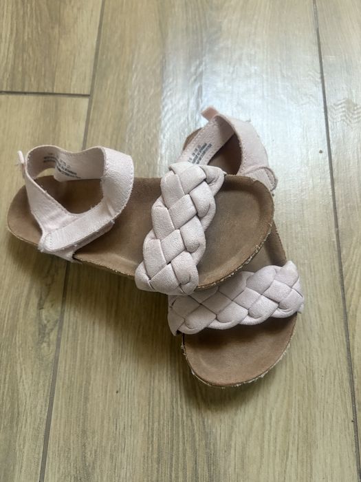 Sandałki różowe dziewczęce HM rozmiar 27