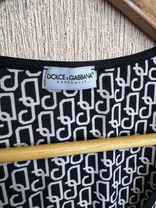 лонгслів  dolce & gabbana з монограмним принтом, оригінал