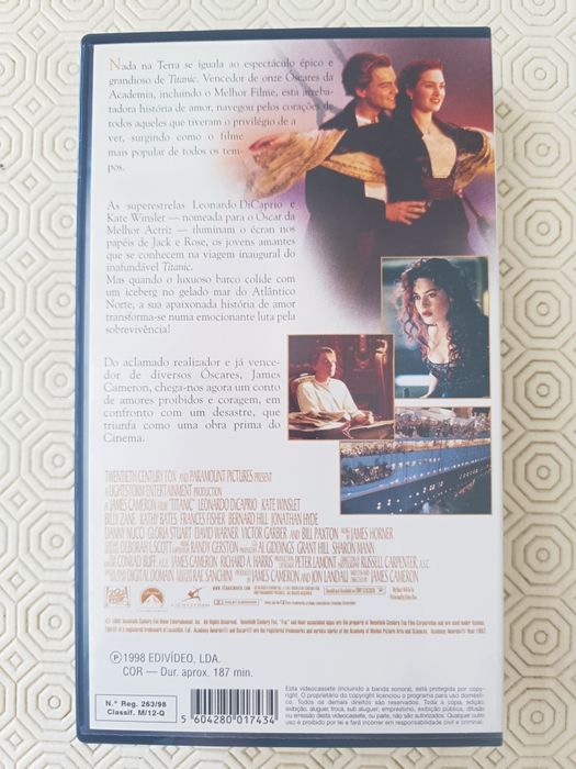 Cassete VHS Titanic