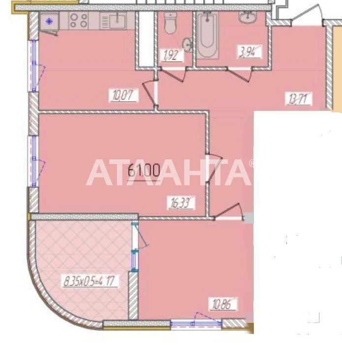 2 ком квартира с террасой в сданном доме на Краснова ЖК KADORR City