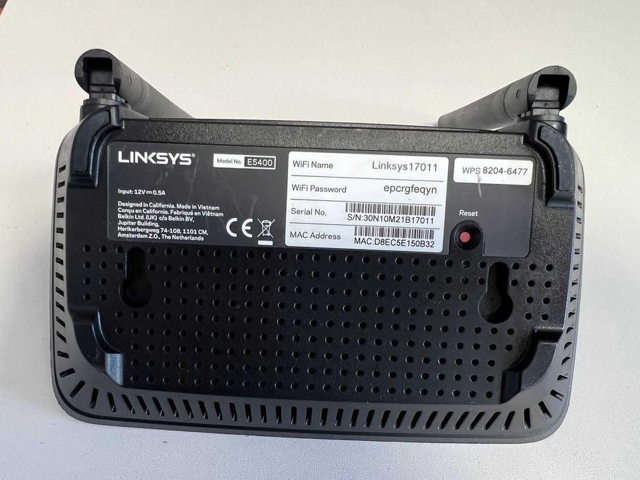 router Linksys E5400 802.11ac (Wi-Fi 5)