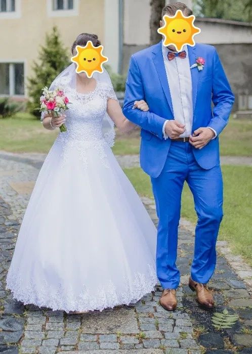 Niebieski garnitur Pako Lorente na 1,93m