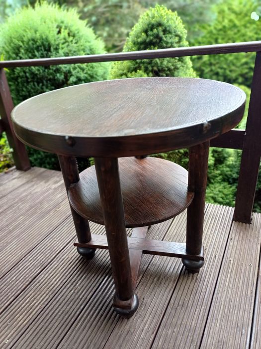 Stolik kawowy kolonialny, art deco