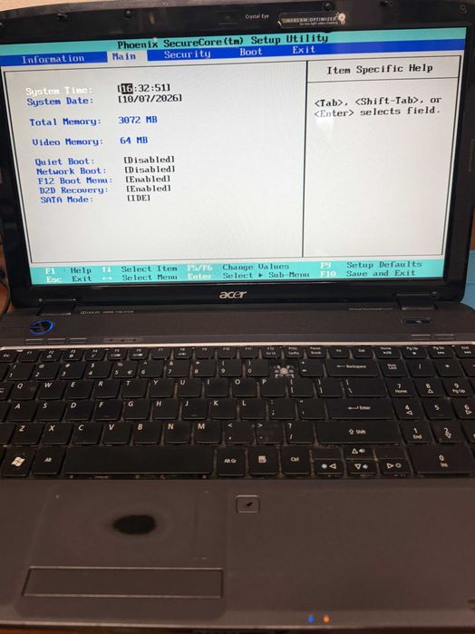 Laptop Retro Acer Aspire 5738 | Intel Dual-Core | Sprawny | Retro
