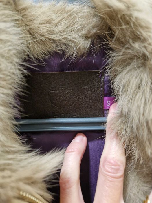 Colete de pele de coelho tratada  S