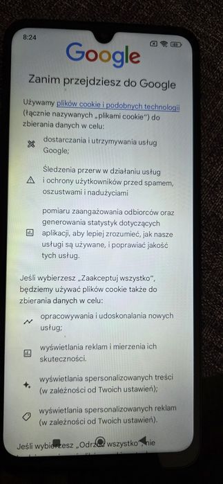Redmi 14c. Wyświetlacz z ramką.