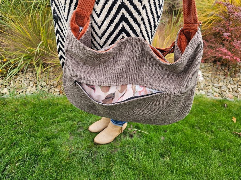 Duża torba na ramię handmade