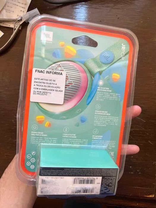 Coluna JBL JR POP Turquesa