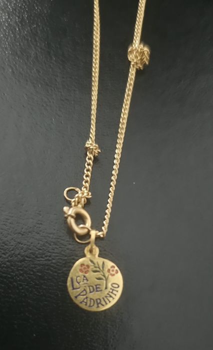 Fio e pulseira criança 19.2 ouro