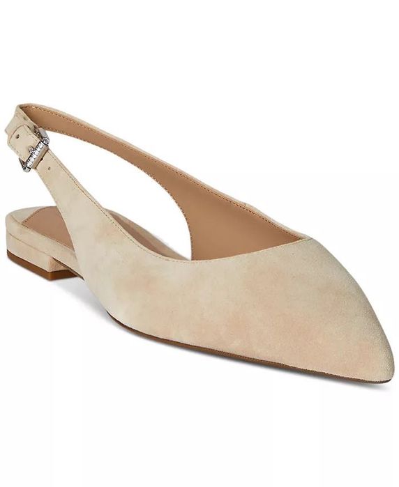 Ralph Lauren Londyn slingback flats. Туфли натуральная замша р 39,5