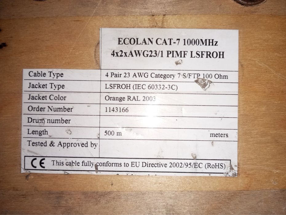 Bobine de cabo CAT-7