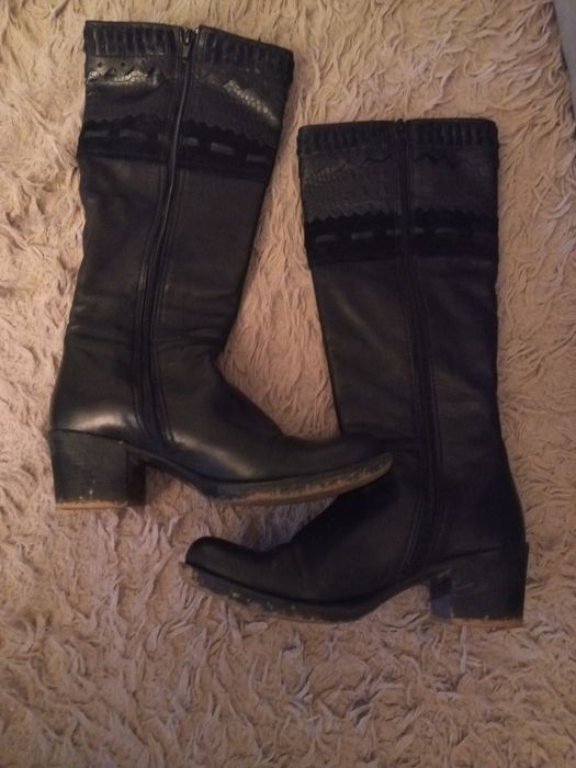 Botki damskie skóra naturalna