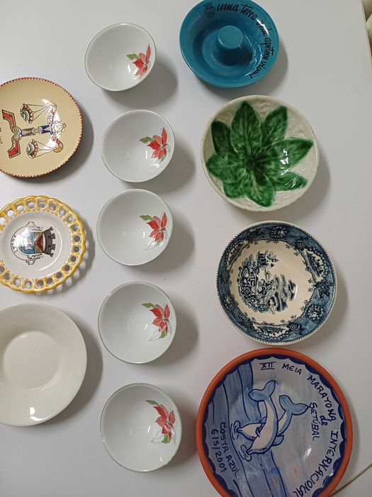 Pratos decorativos 12 unidades
