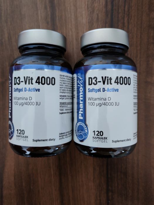 Pharmovit D3-Vit 4000 Softgel Active 120kaps.-2 opakowania
