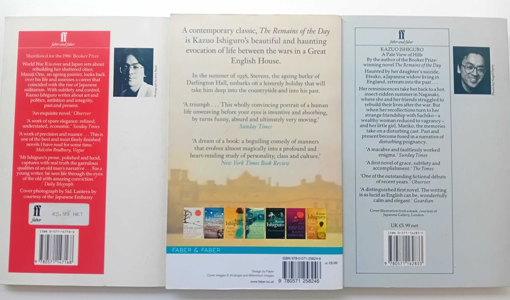 Coleção de 3 obras de Kazuo Ishiguro